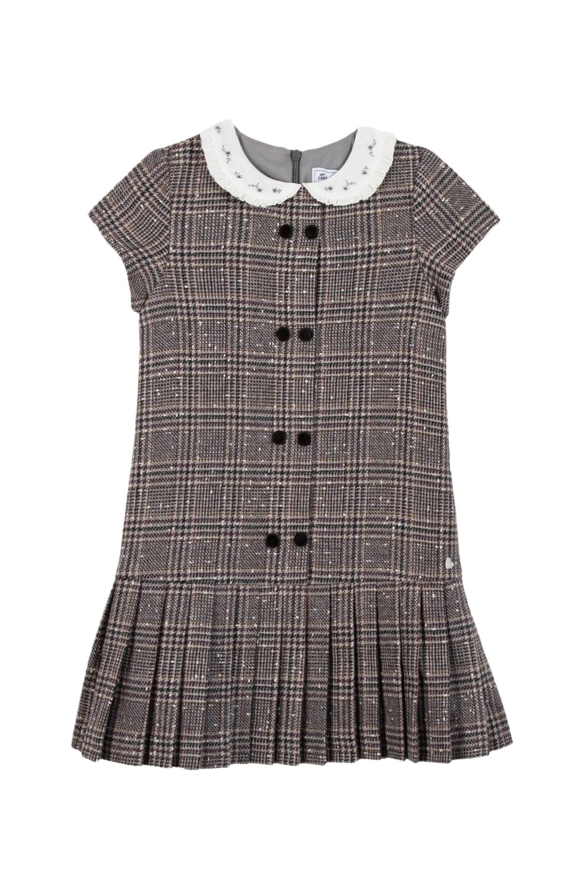 Robe Esprit romantique en laine - Gris Chiné Foncé