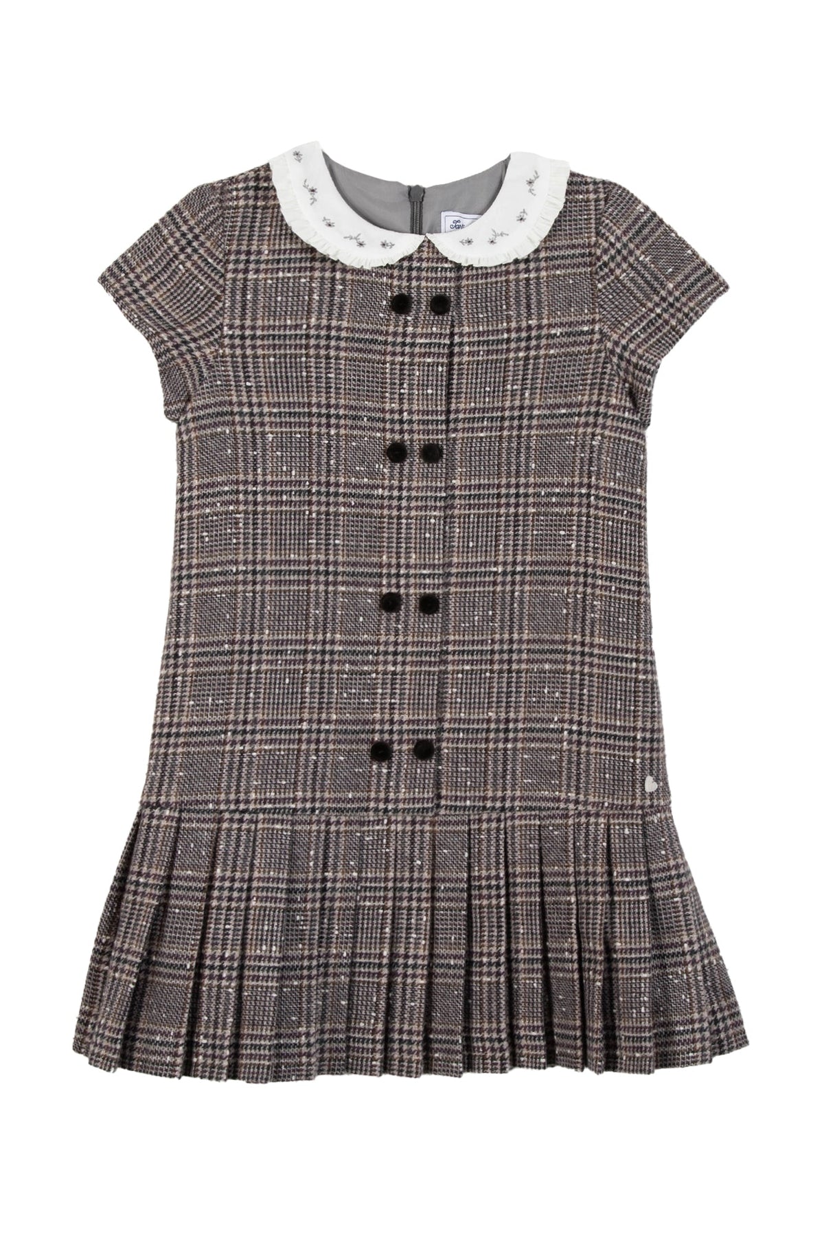 Robe Esprit romantique en laine - Gris Chiné Foncé