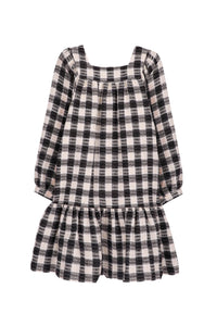 Robe esprit romantique en laine - Anthracite