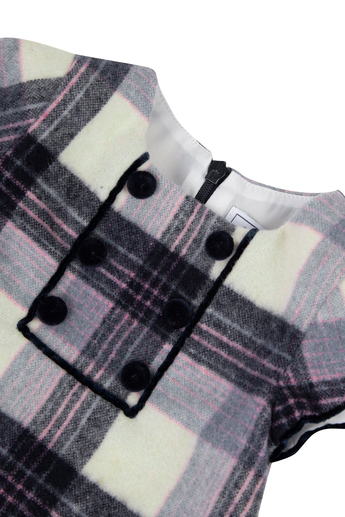 Robe Baby école buisssonnière en laine - Bleuet