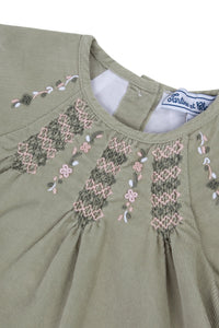Sauge / Robe Baby Promenade Romantique - Sauge