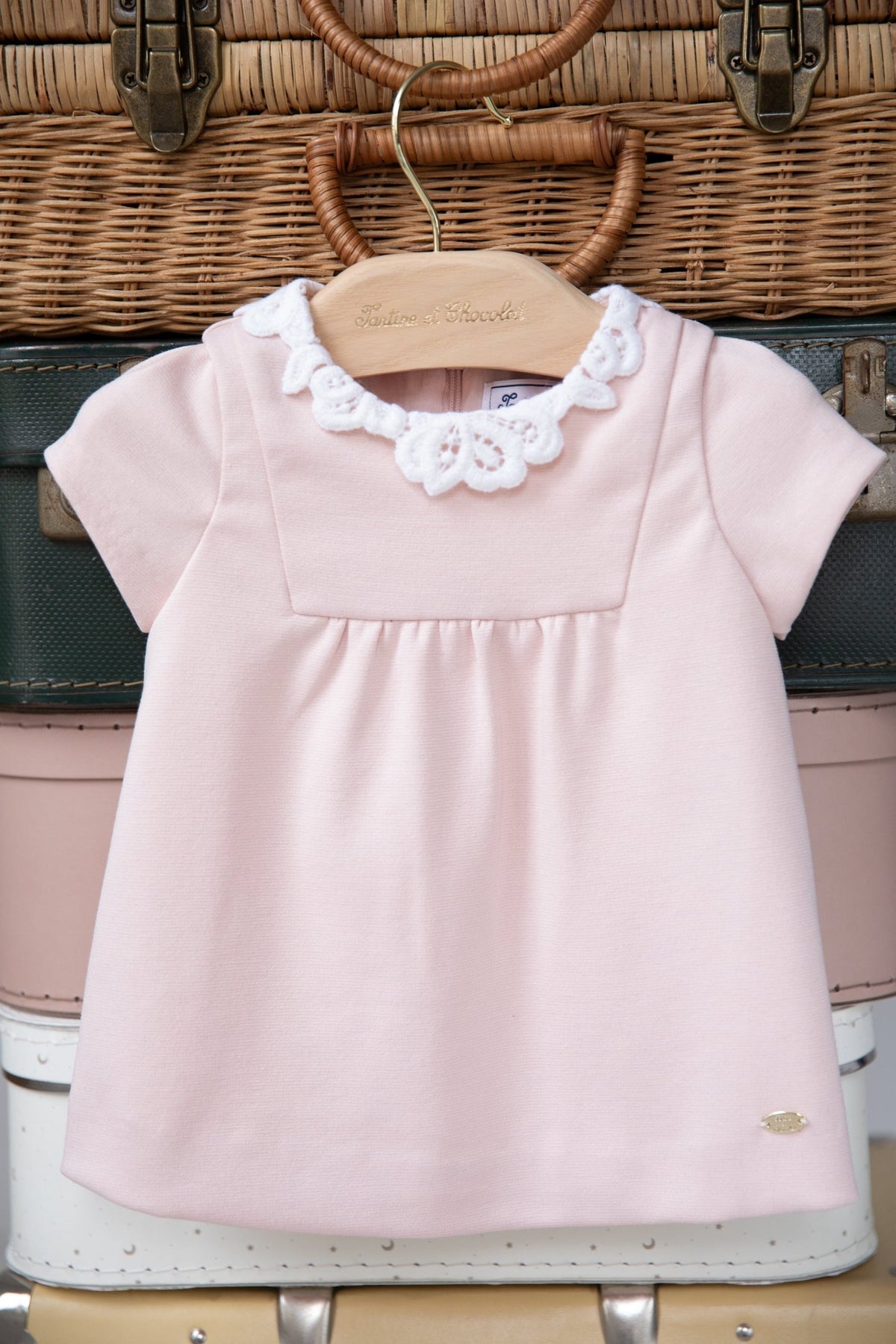 Robe balade parisienne - Rose pâle