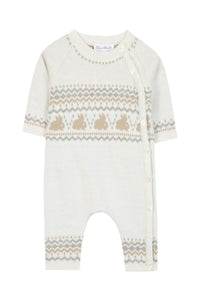 MIXTE Combinaison longue Premier trousseau - Nacre
