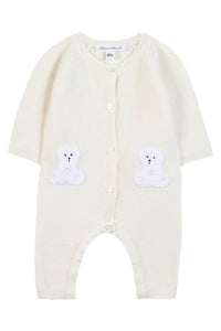 Pull - Ecru broderie mouton