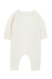 Pull - Ecru broderie mouton
