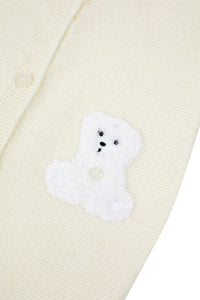 Pull - Ecru broderie mouton