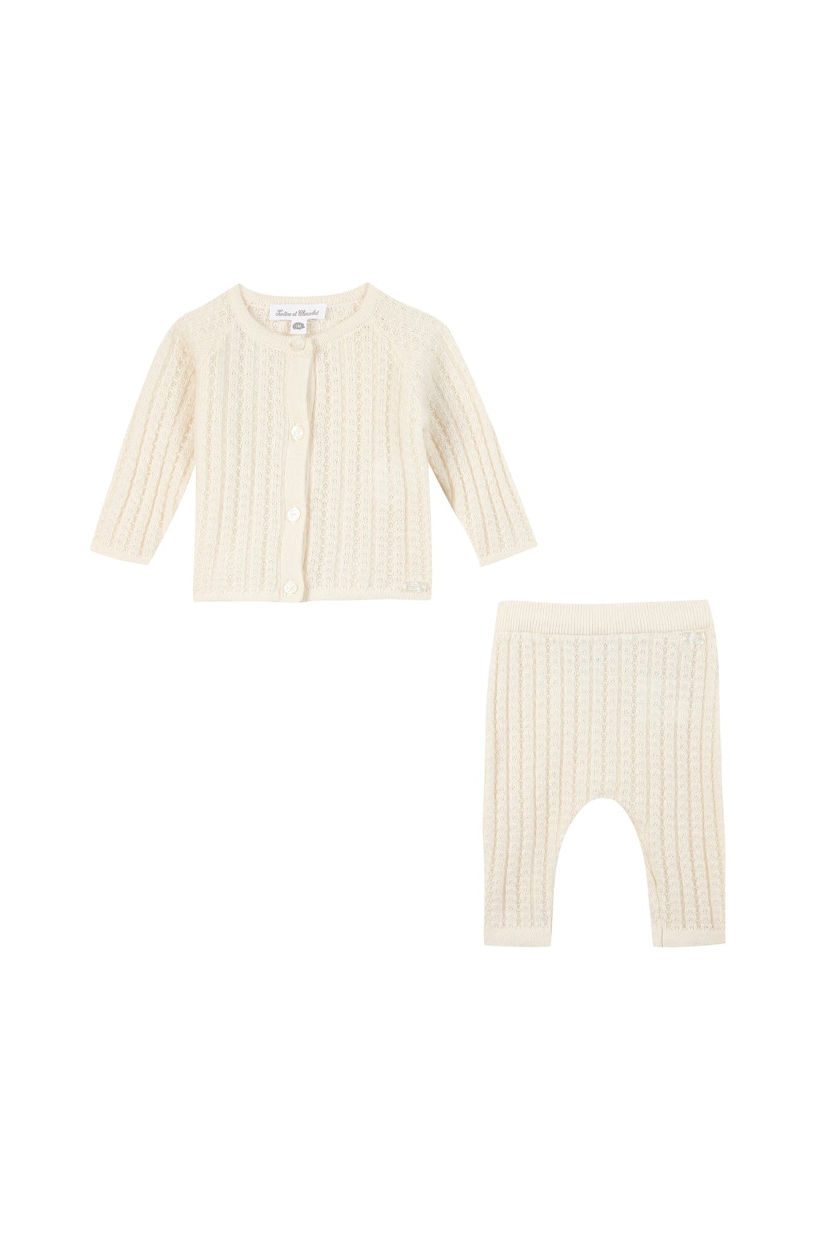Nacre / Mixte Combinaison Longue Premier Trousseau - Nacre