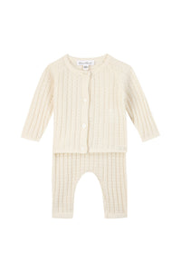 Nacre / Mixte Combinaison Longue Premier Trousseau - Nacre