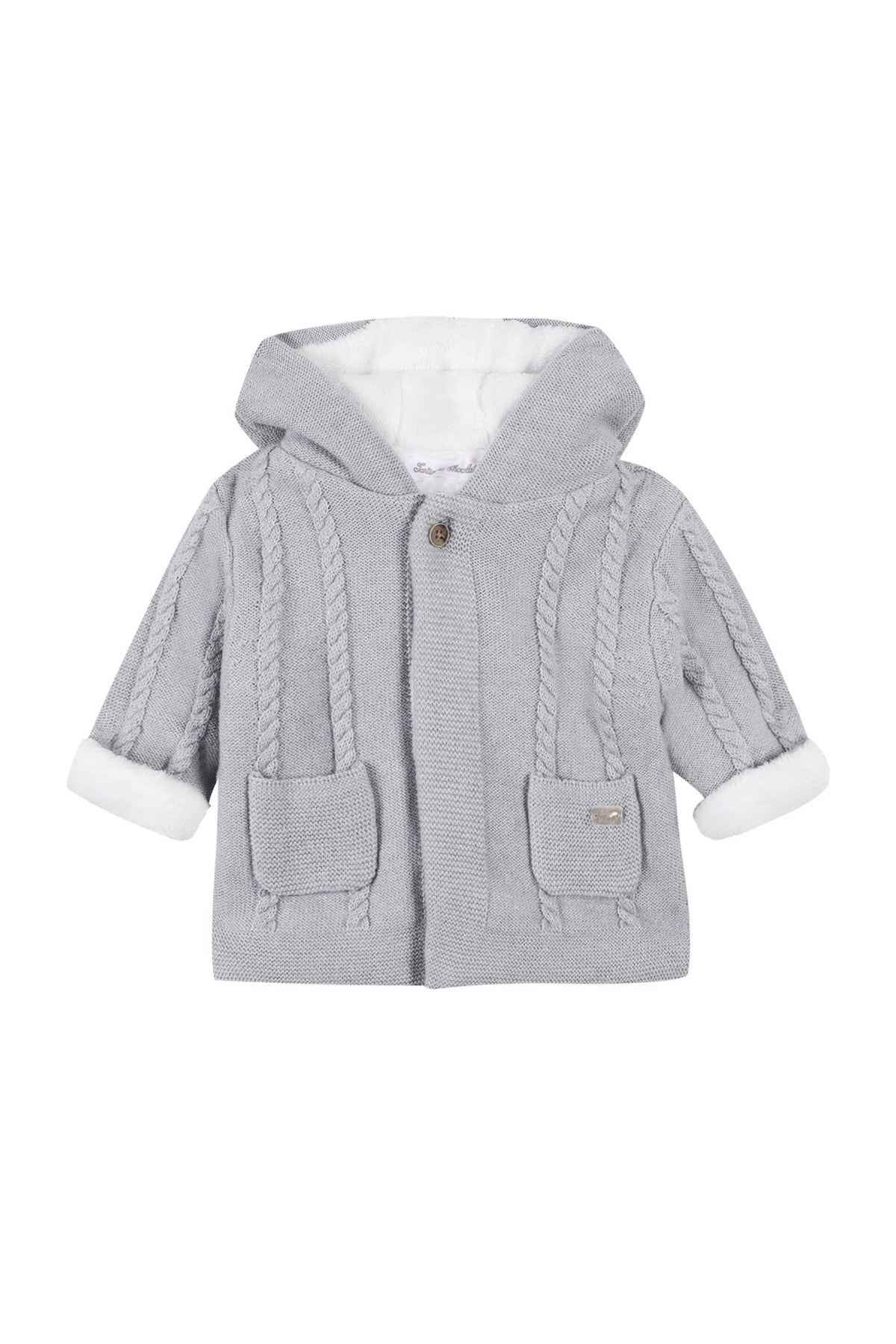 Manteau Premier trousseau - Gris Chiné Clair