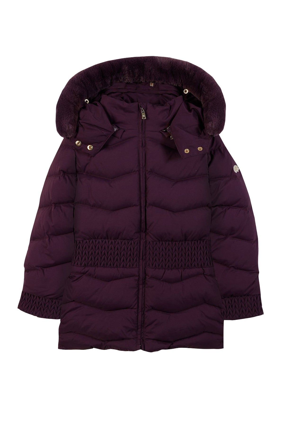 Aubergine / Doudoune Esprit Romantique - Aubergine