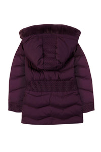 Aubergine / Doudoune Esprit Romantique - Aubergine