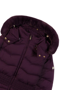 Aubergine / Doudoune Esprit Romantique - Aubergine