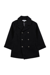 Manteau Globe trotteur en laine - Marine