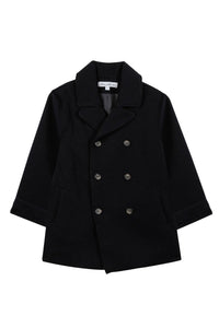 Manteau Globe trotteur en laine - Marine