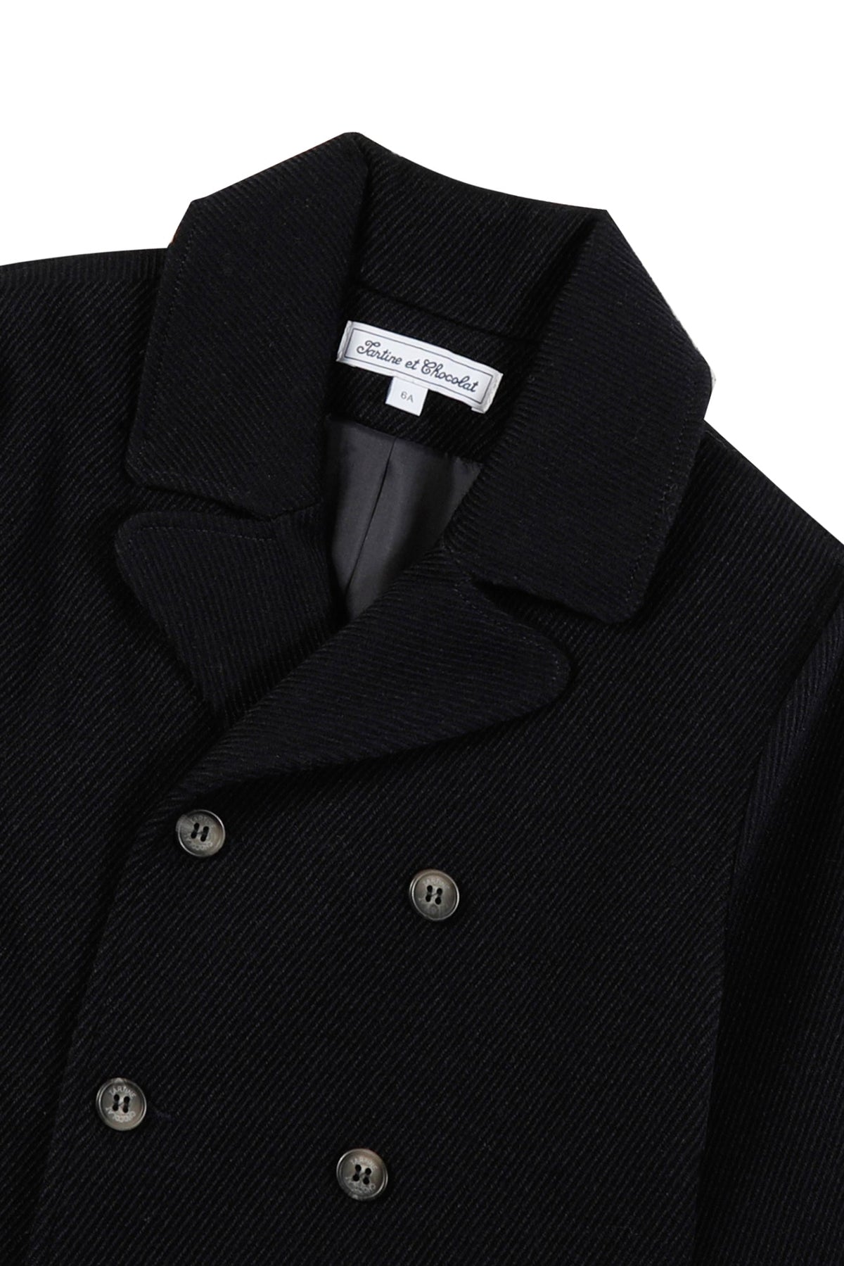 Manteau Globe trotteur en laine - Marine
