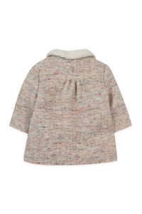 Manteau Baby balade parisienne en laine - Rosée
