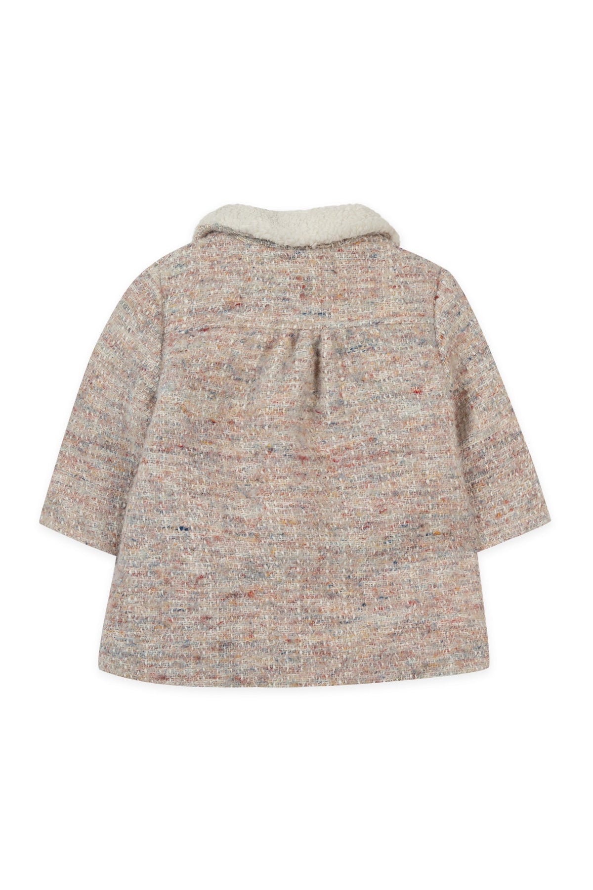 Manteau Baby balade parisienne en laine - Rosée