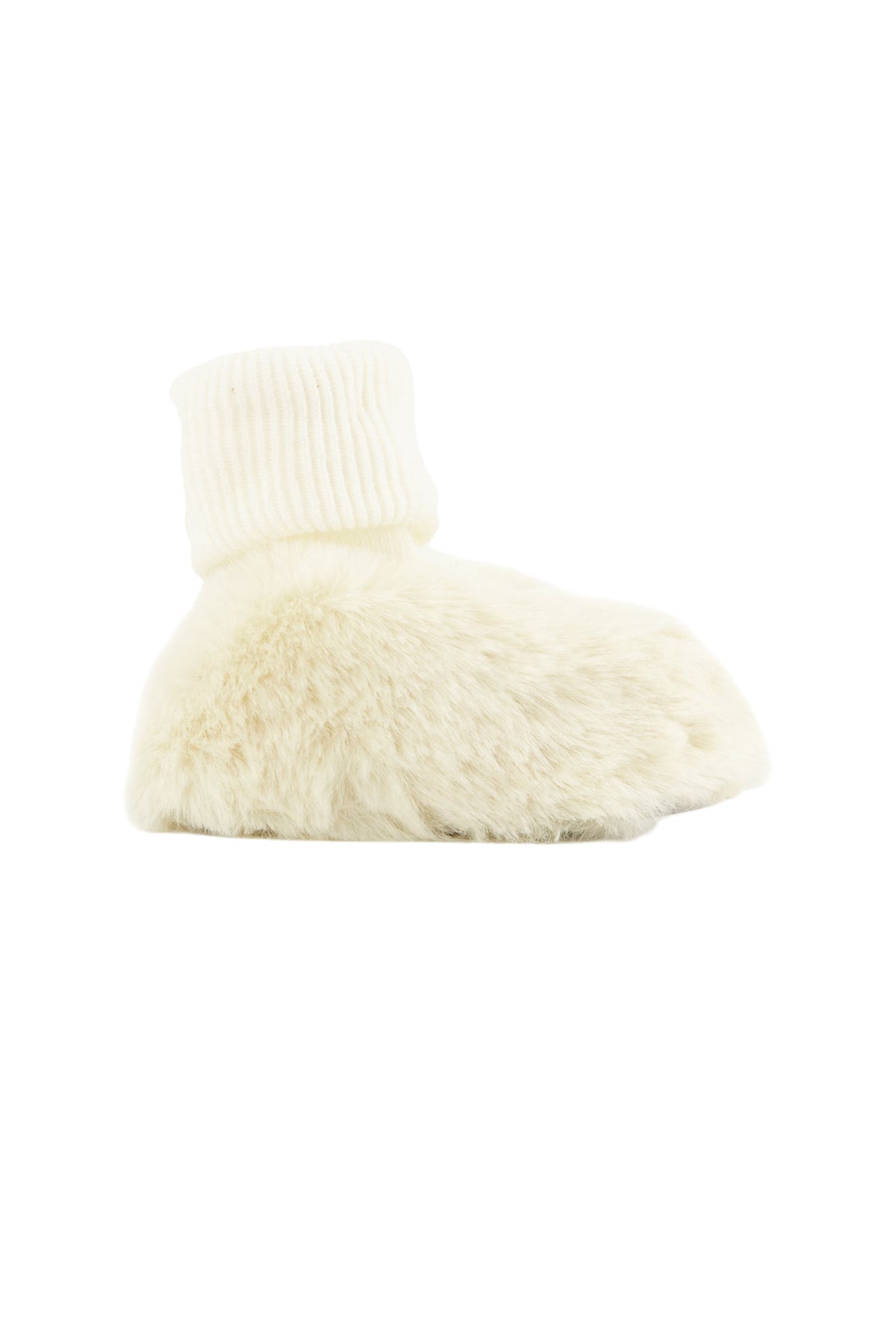 Chaussons premier trousseau en coton - Nacre