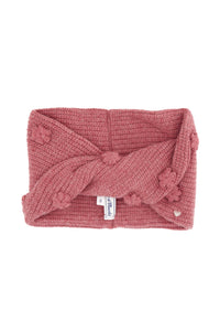 Bandeau École buissonnière en laine - Framboise Chiné