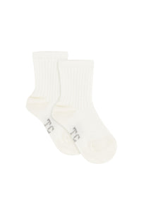 Chaussons - Ecru cuir