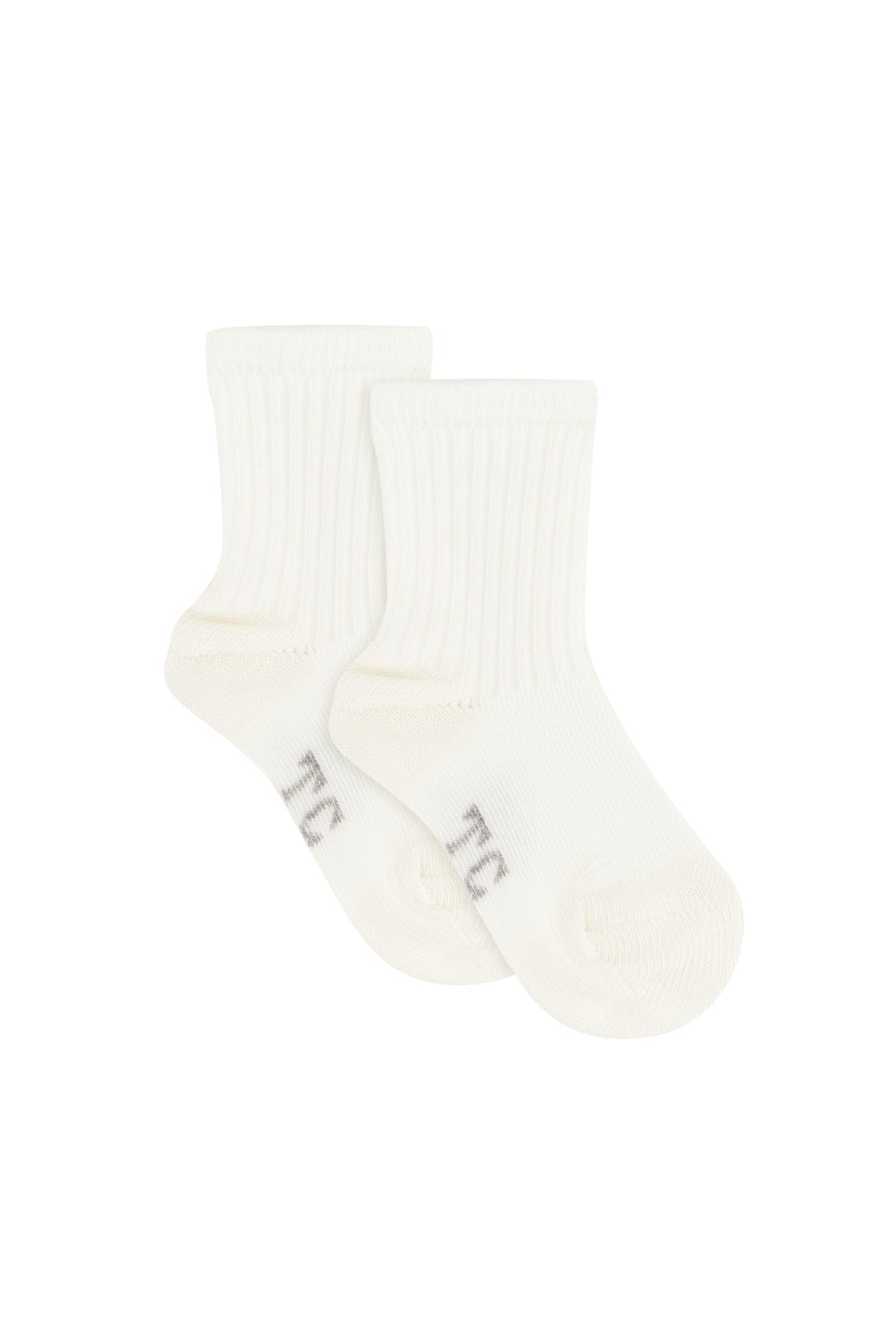 Chaussons - Ecru cuir