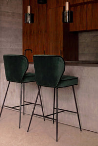 Tabouret de bar Wayne - Vert cèdre