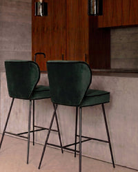 Tabouret de bar Wayne - Vert cèdre