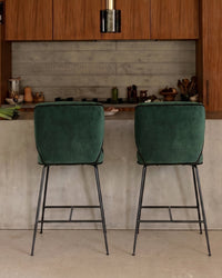 Tabouret de bar Wayne - Vert cèdre
