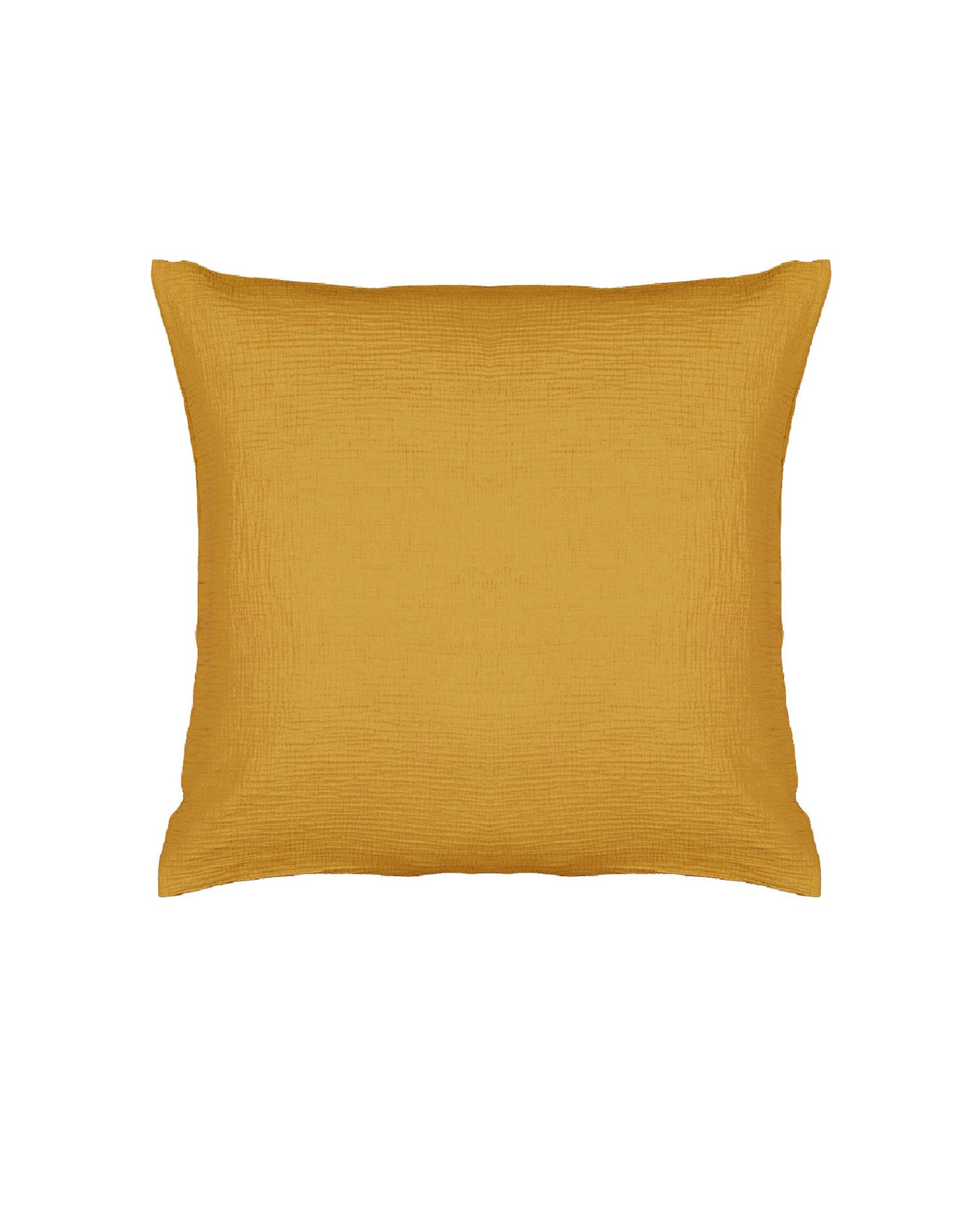 Como pillowcase in cotton gauze - Mustard