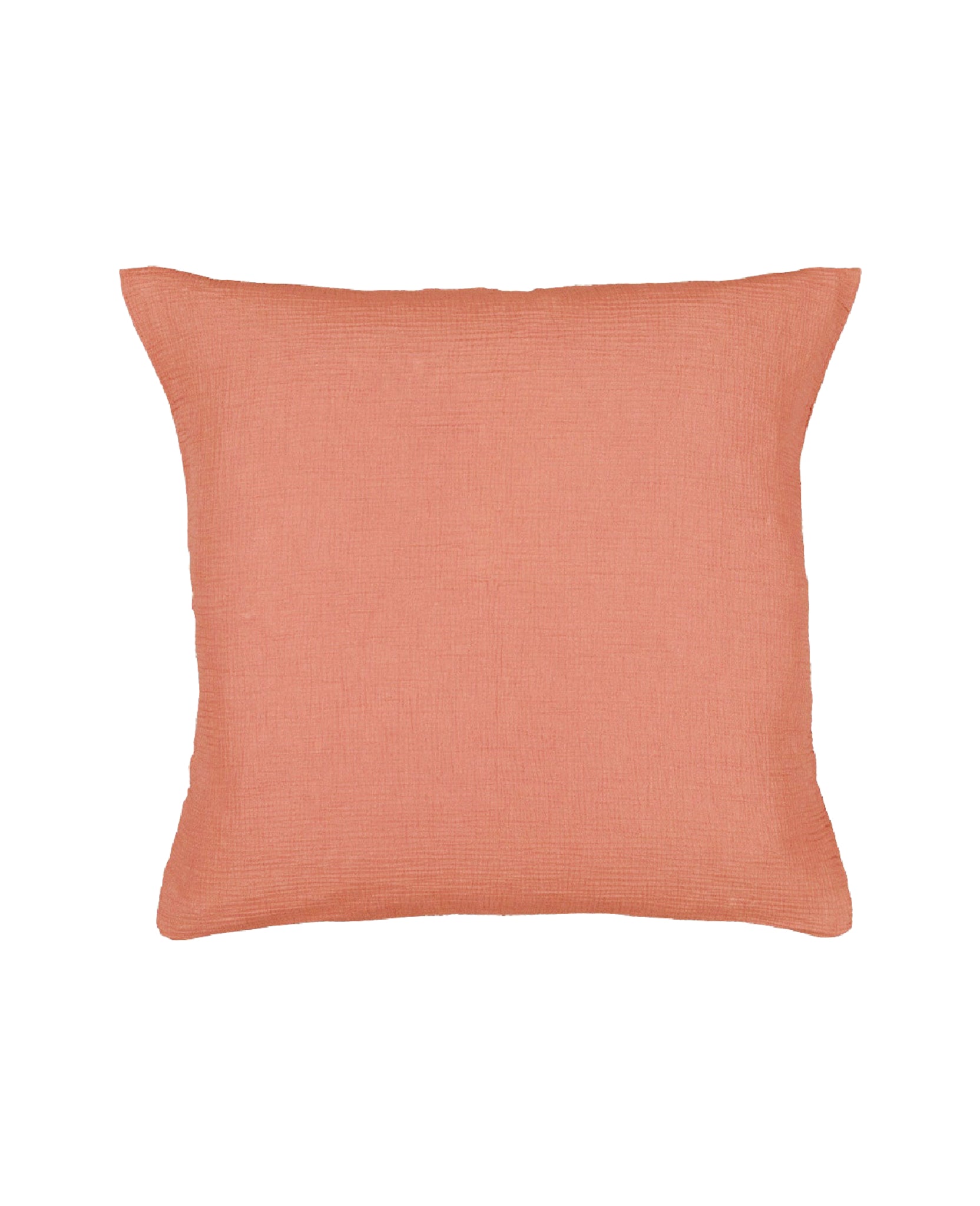 Taie d'oreiller Como en gaze de coton - Rose