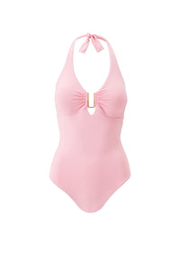 Maillot une pièce halter Tampa - Rose