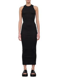 Column tank dress - Black