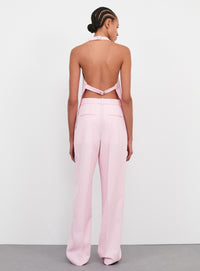 Tapered Low Rise Trouser - Blush