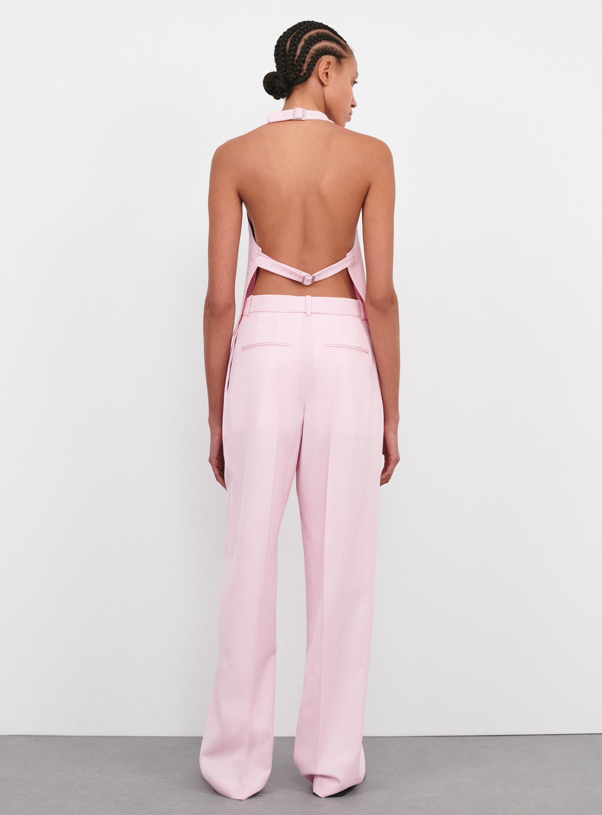 Tapered Low Rise Trouser - Blush