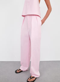 Tapered Low Rise Trouser - Blush