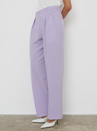 Tapered Low Rise Trouser - Lilac
