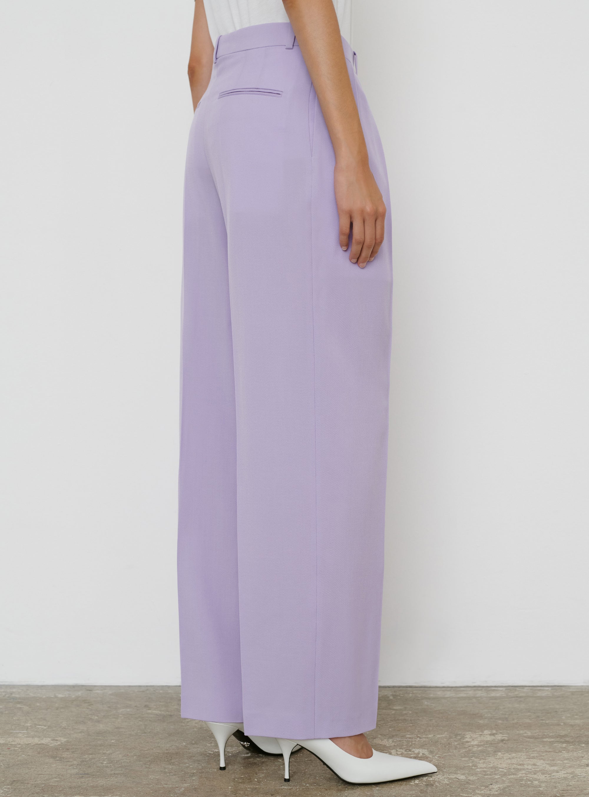 Tapered Low Rise Trouser - Lilac