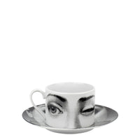 Tema e Variazioni 2005 porcelain teacup - Black & White