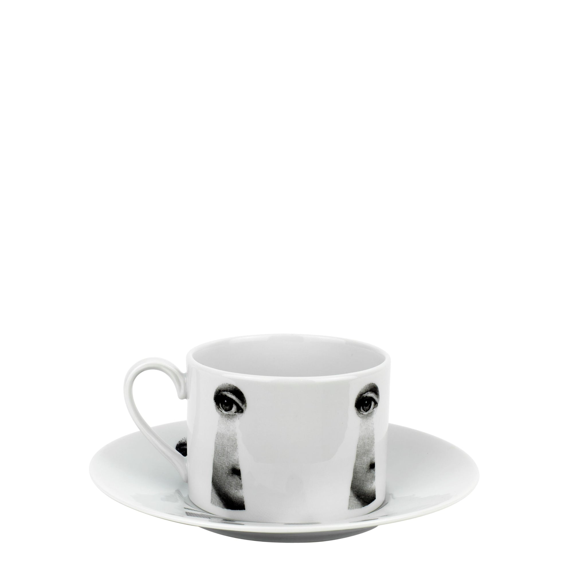 Tema e Variazioni 2005 porcelain teacup - Black & White