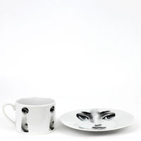Tema e Variazioni 2005 porcelain teacup - Black & White