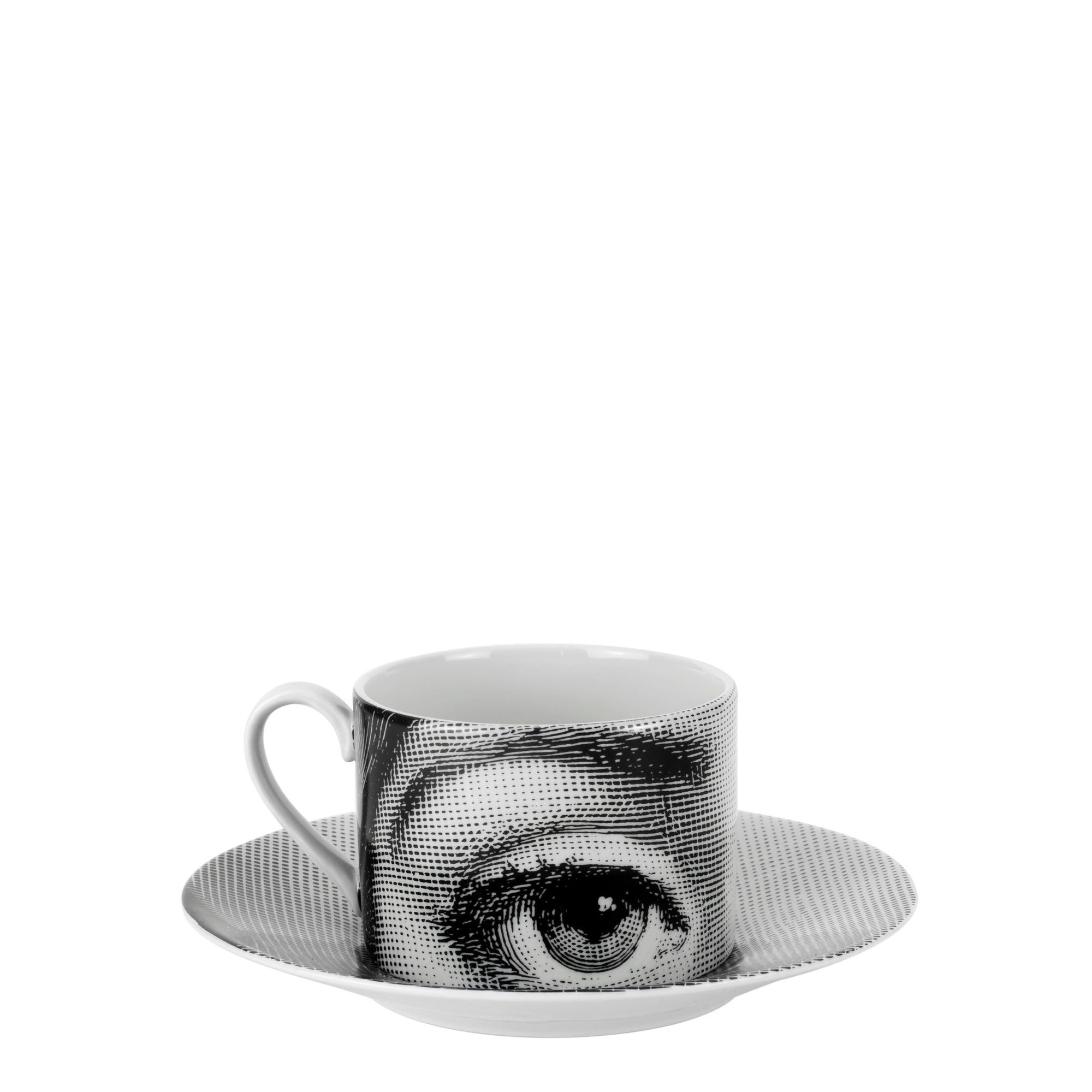 Tema e Variazioni n°1 ceramic tea cup - Black & White