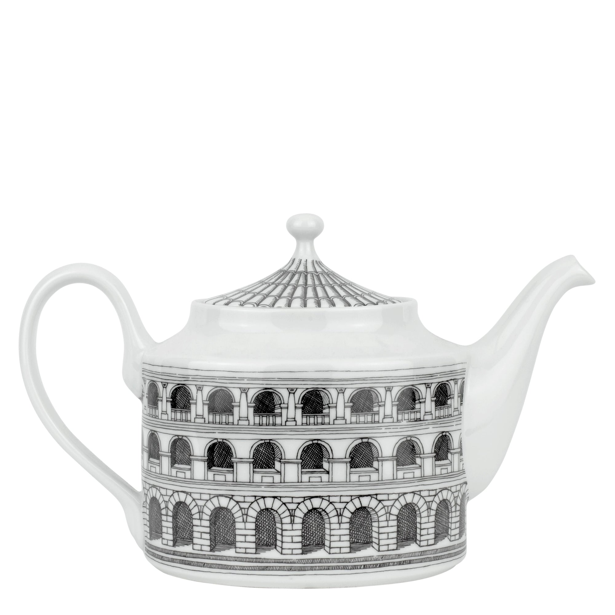 Architettura porcelain teapot - Black & White