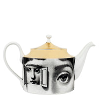 Tema e Variazioni porcelain teapot - Gold & Black & White