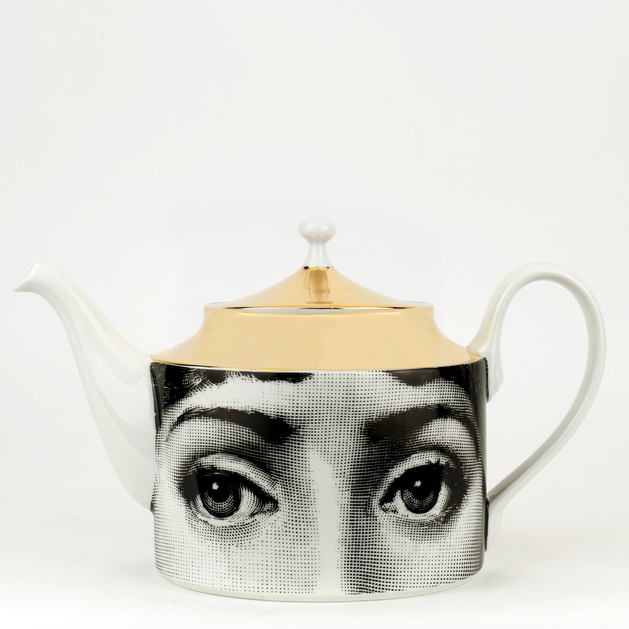 Tema e Variazioni porcelain teapot - Gold & Black & White