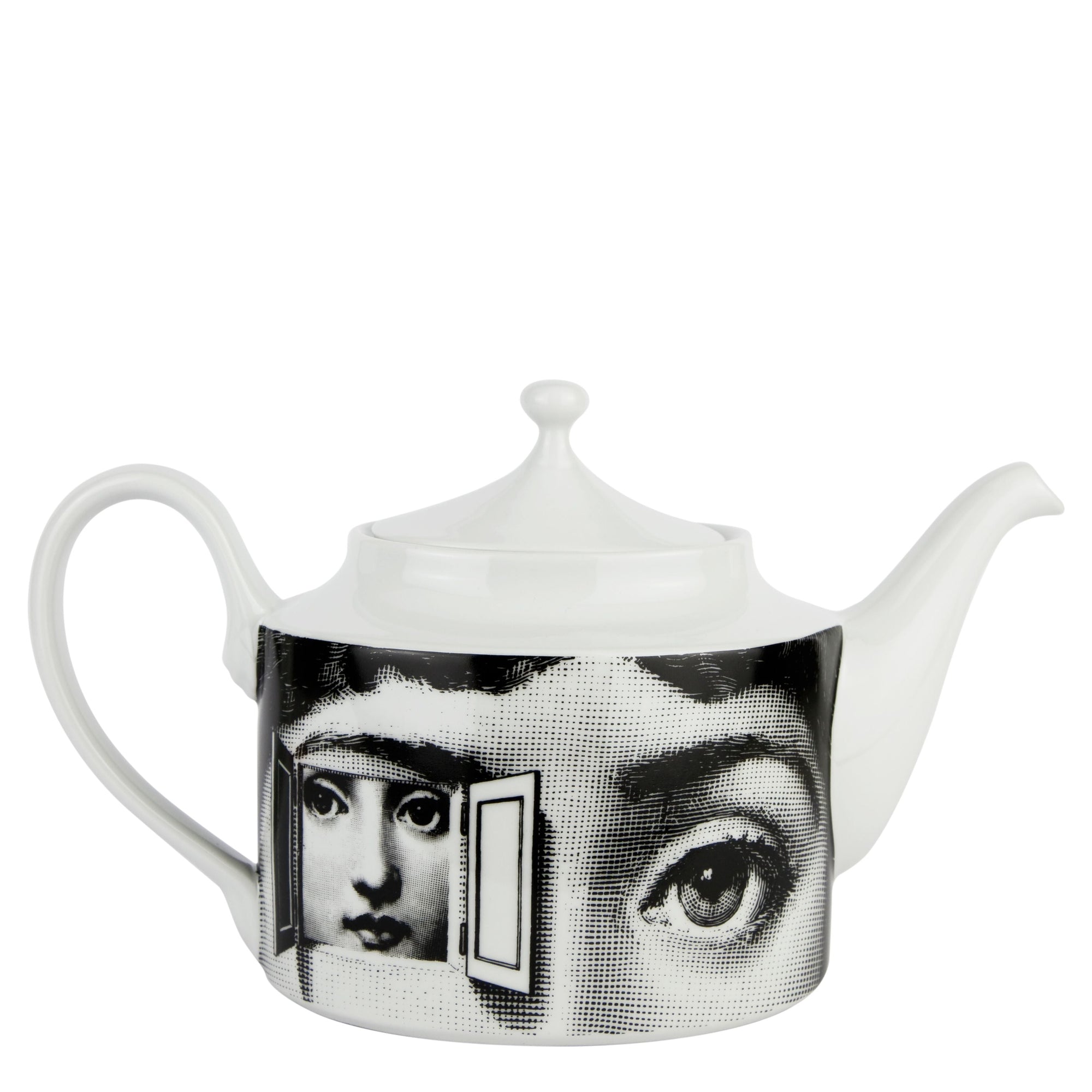 Tema e Variazioni porcelain teapot - Black & White