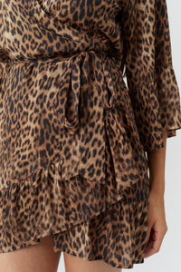 Robe portefeuille Tegan imprimée - Cheetah
