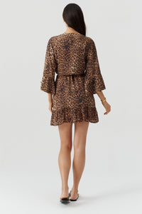 Robe portefeuille Tegan imprimée - Cheetah