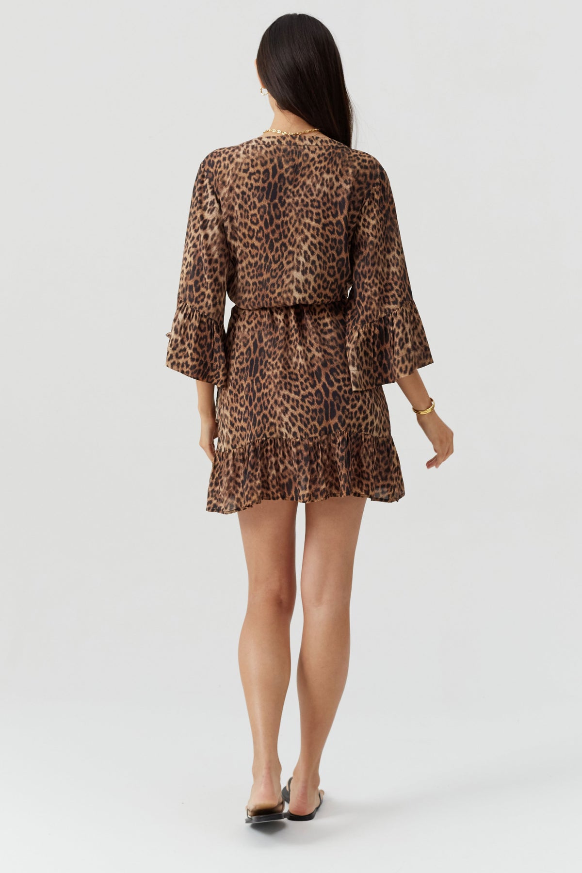 Robe portefeuille Tegan imprimée - Cheetah