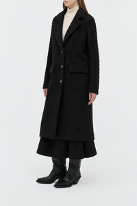 Charcoal / Manteau Charles en cachemire et laine - Charcoal