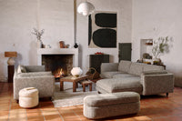 Lampe de table Pompei en céramique - Beige